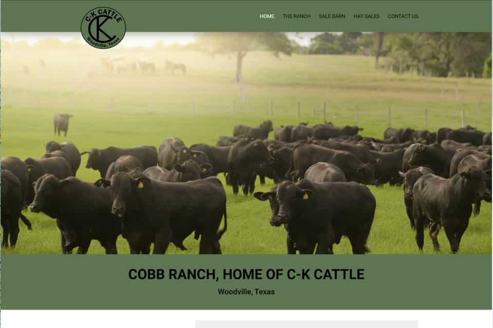 Cobb Ranch, Home of C-K Cattle by Growth Services Inc.